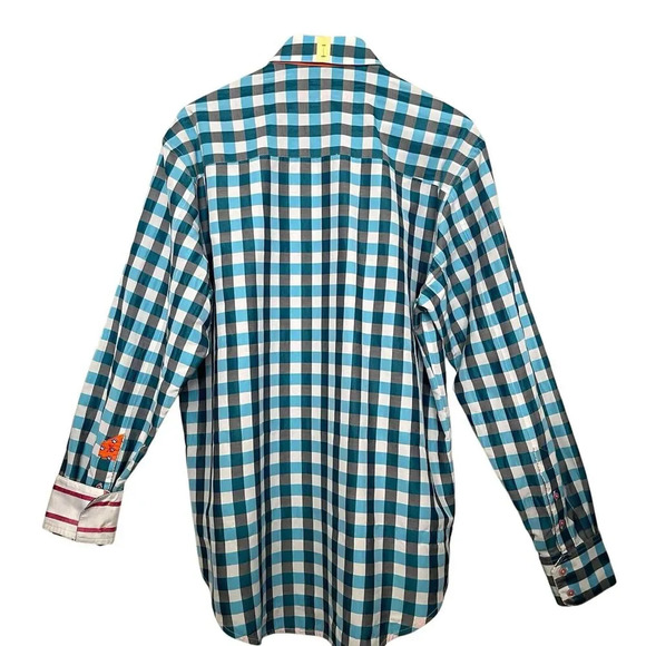 Robert Graham X Plaid Classic Long Sleeve Button Up Shirt Preppy Size Large - Picture 2 of 12